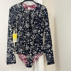 Maaji Printed Surf One Piece Long Sleeve Swimsuit Size Extra Large XL